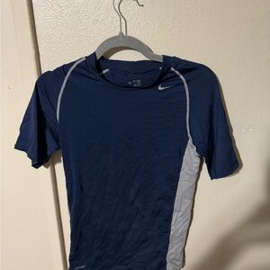 Nike Blue and Gray Athletic T-Shirt